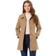 thumbnail image 1 of Abrigo de Invierno Allegra K Para Mujer Caqui M con cuello Peter Pan, 1 of 5