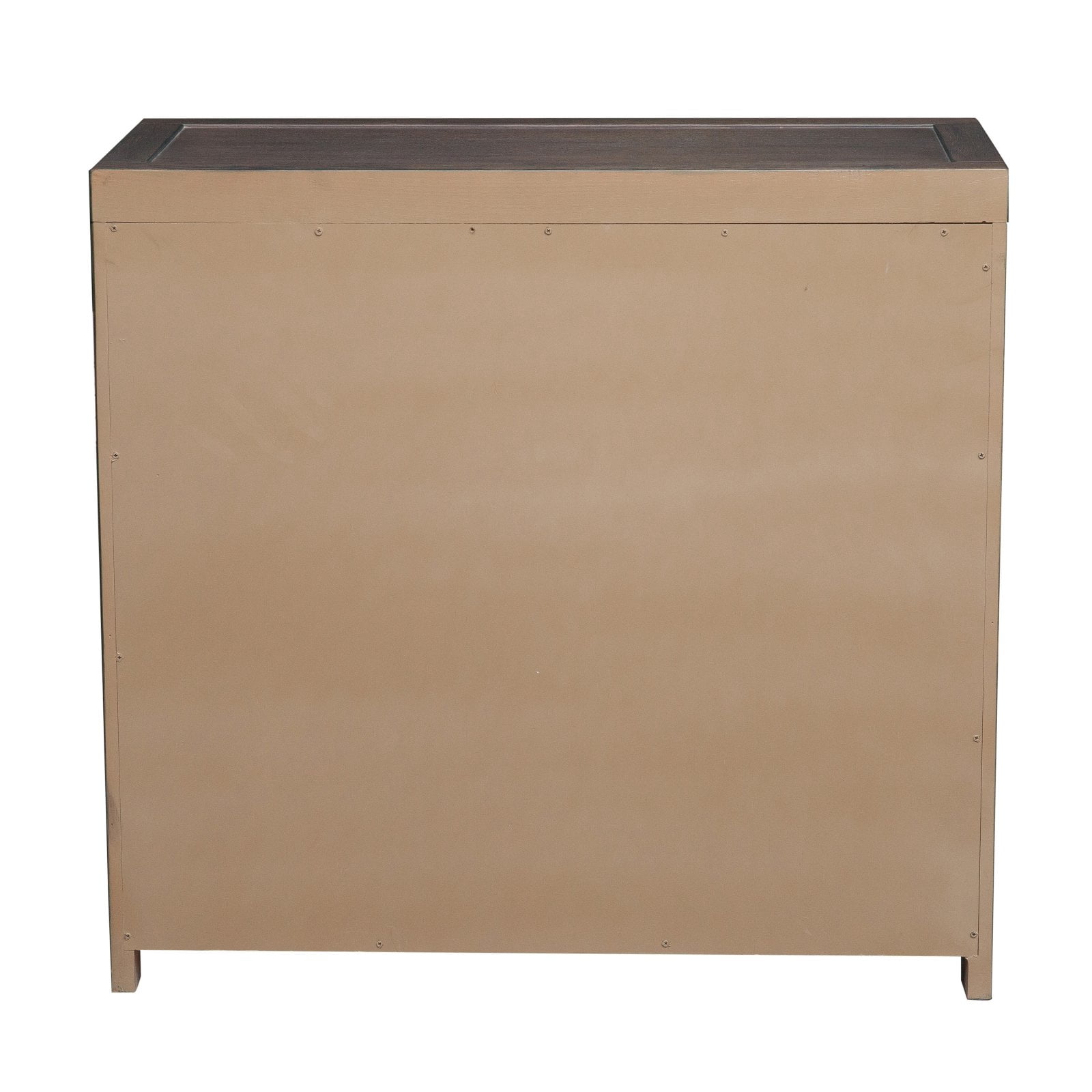 Traditional Styled Three Drawer Nail Head Accent Chest with Industrial Influence