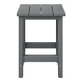 thumbnail image 3 of WestinTrends Malibu Kids Outdoor Patio Furniture HDPE Adirondack Square Side Table, Gray, 3 of 15