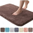 thumbnail image 1 of Bath Mat Non-Slip Bath Rugs With Water-Absorbing Soft Microfiber For Bathroom Shower Dark Brown 60*90cm, 1 of 7
