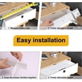 thumbnail image 4 of 100 PCS Premium DIY Drawer Dividers, White, Adjustable Drawer Organizers for Perfectly Organized Drawers, Tidying Makeup, Clothes, Underwear, Cutlery, Kitchen, Bathroom, Bedroom, Office, 4 of 7