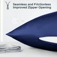 thumbnail image 2 of Satin Pillowcase, Premium Cotton Underside for Temperature Regulated Comfort, 2 of 5