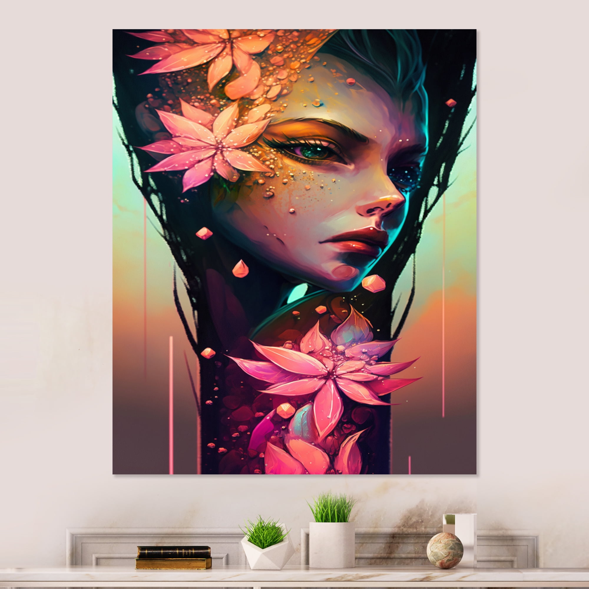 Designart Portrait Of Woman II Canvas Wall Art