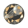 3D Football Trophy Logo Tire Cover 4WD 4x4 Trailer Soccer Ball Lover