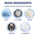 thumbnail image 4 of Tokyo Mart Wall Repair Kit, Wall Spackle Paste Mending Agent with Scraper 100G, 4 of 5