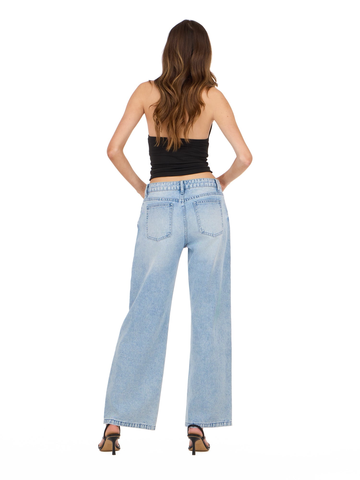 Forever 21 Women's Low Rise Baggy Stretch Denim Jeans, Sizes 0-14
