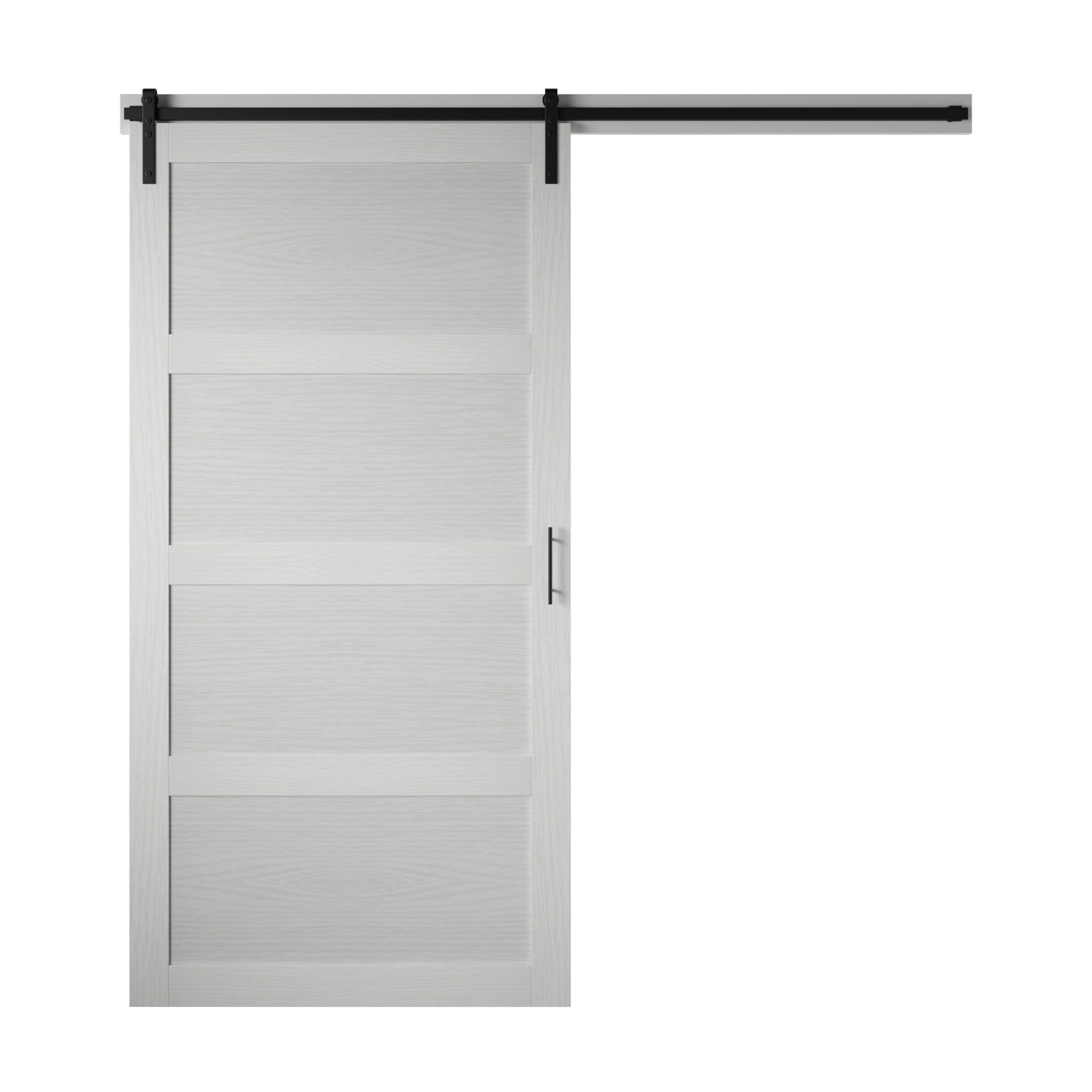 Twin Star Home 42" Wide Sliding Barn Door, Including Track and Installation Hardware Kit