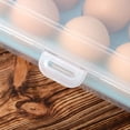 thumbnail image 1 of Rejilla de almacenamiento de 15 compartimentos de rejilla para huevos de plástico con dispensador de tapa organizador de nevera Ndcxsfigh Libre de BPA, 1 of 8