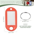 thumbnail image 2 of Uxcell Plastic Key Tags with Split Ring Label Window Identifiers ID Keychain Tags for Name Luggage Multicolor, 2 of 6