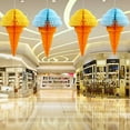 thumbnail image 2 of 5pcs Party Hanging Ice Cream Tissue Paper Honeycomb Ball Decoration for Wedding Birthday Festival Carnivals Gatherings (Random Color), 2 of 4