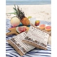 thumbnail image 3 of Pack of 2 Outdoor Pillow Covers, Bless This Home Stars and Berries Farm Waterproof Square Throw Pillowcase Cushion Decorative Pillow Covers for Couch Patio Tent, 26x26 in, 3 of 6