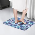 thumbnail image 4 of White and Blue Of Animal Print Flannel Non Slip Door Rugs,Washable Door Mats Indoor,Decorative Door Mats,Dirt-Resistant and Absorbent Doormat for Entrance,Bedroom,Kitchen,Bathroom,31.5x17in(80x43cm), 4 of 4