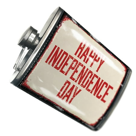

NEONBLOND Flask Happy Independence Day Fourth of July Aging Vintage Red