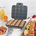 thumbnail image 4 of FINYQBET M&aacute;quina de Waffles Mini 350W, Capacidad para 16 Waffles, Superficie Antiadherente de PTFE, Ideal para Uso Dom&eacute;stico y Comercial, Compacta y Port&aacute;til, 4 of 7