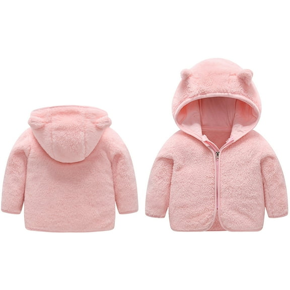 Toddler Winter Coat Cute Bear Ear with Hoods for Baby Boys Thick Parka Baby Clothes 18-24 Months