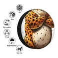 thumbnail image 4 of Naloa Cartoon Cheetah With Attitude PVC Leather Spare Tire Wheel Cover Spare Tire Cover, for Car Truck SUV Camper Trailer Universal Fit(14-17in)-14 inch, 4 of 6
