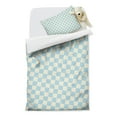 thumbnail image 2 of Green Checkered Duvet Cover and Pillowcase Set for Single Bedding, Bedroom Accessories for Kids Teens, 2 of 5