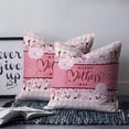 thumbnail image 3 of Decorative Throw Pillow Cover Happy Mother''s Day Pillow Cases Spring Flowers Floral Pink White Plaid Warm Family Cushion Cover Super Soft Brushed Fabric Pillowcase for Home Couch Sofa Bed, 30" x 30", 3 of 6