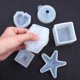 thumbnail image 3 of Juego de 52 moldes de resina epoxi de silicona transparente, incluyendo pirámide, diamante, esfera, estrella de mar y resina epoxi., 3 of 7