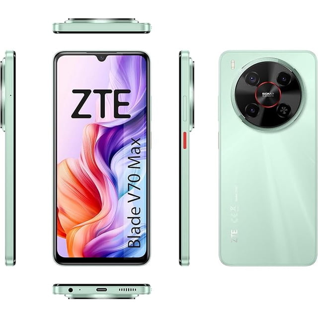 ZTE Blade V70 Max Double Carte SIM (Lake Green) 4 Go+10 Go RAM 256 Go -Vert