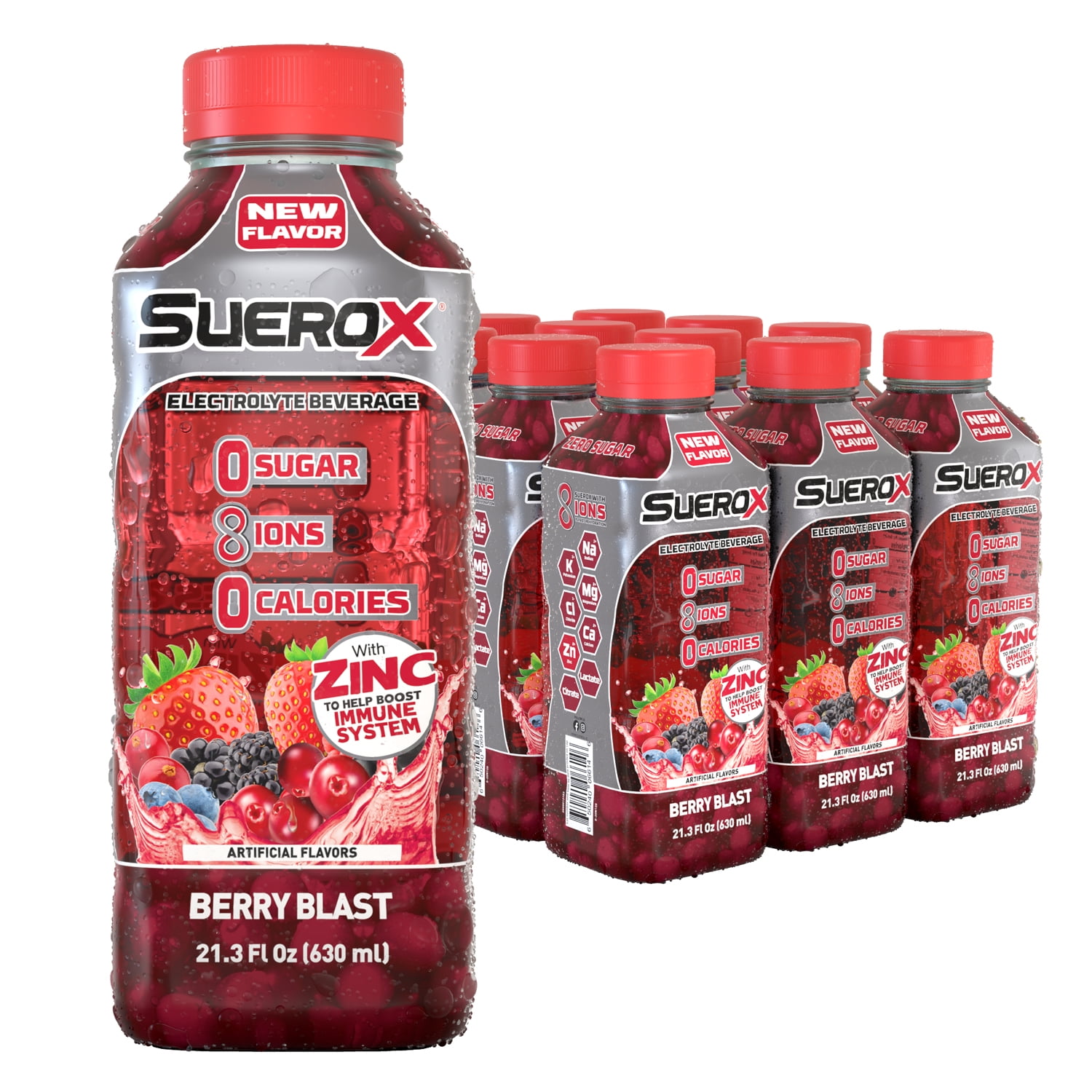 SueroX Zero Sugar Electrolyte Drink, Orange Rescue 21 Oz, 54 OFF