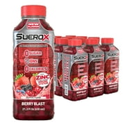 SueroX Zero Sugar Electrolyte Drink, Berry Blast, 21 oz , 12 ct