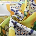 thumbnail image 2 of SASTYBALE Summer Lemon Tablecloth Rectangle, Stain Resistant Lemon Table Cloth Geometric Vintage Pattern, Washable Polyester Outdoor Table Cover for Party Picnic Dinner Decor (Rectangle, 60" x 102"), 2 of 7