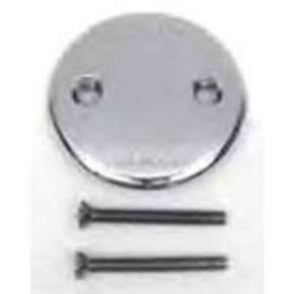Avalon New Way 1102 Waste and Overflow Two Hole Face Stainless Plate with Screws Drain Stoppers
