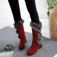 thumbnail image 3 of Womens Suede Snow Boots Mid-calf Winter Shoes _ai, 3 of 5