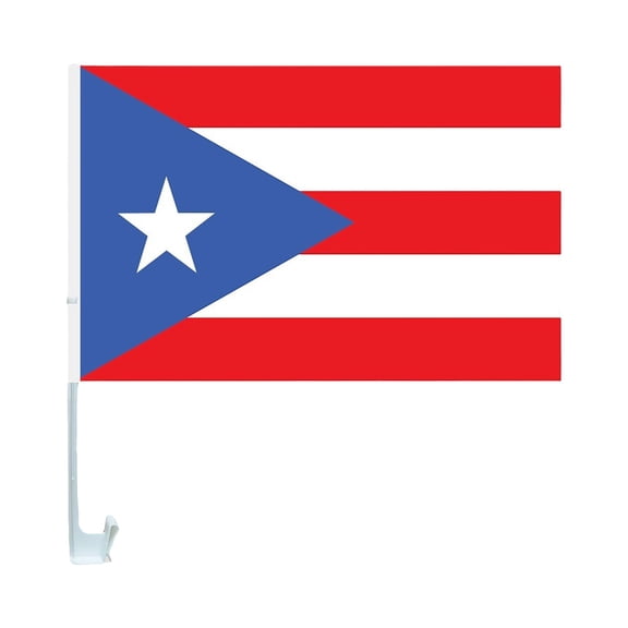 LEHOZIHEQ Puerto Rico Car Flag, Outdoor Puerto Rico Flag, Polyester Material Flag Premium Vivid Color And Uv Fade Resistant 30cm X 45cm