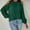 Green, variant on Womens Blouses Fashion Women Casaul Solid Long Sleeve Strapless Rhinestone T Shirt Tops