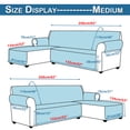 thumbnail image 2 of Gostoto Waterproof Repellent Quilted L-Shape Sofa Slipcover Reversible Sectional Sofa Pet Mat Furniture Protector, 2 of 6