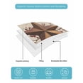 thumbnail image 5 of Quilts Twin Size, Farmhouse Texas Star Brown Soft Comforter Bedding Set for Bed, Berry Vintage Wooden Lightweight Quilted Bedspread with Pillow Cover(2 Pieces) for All Season, 68x86 Inch, 5 of 6