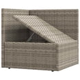 thumbnail image 3 of vidaXL 5 Piece Patio Lounge Set with Cushions Gray Poly Rattan, 3 of 8