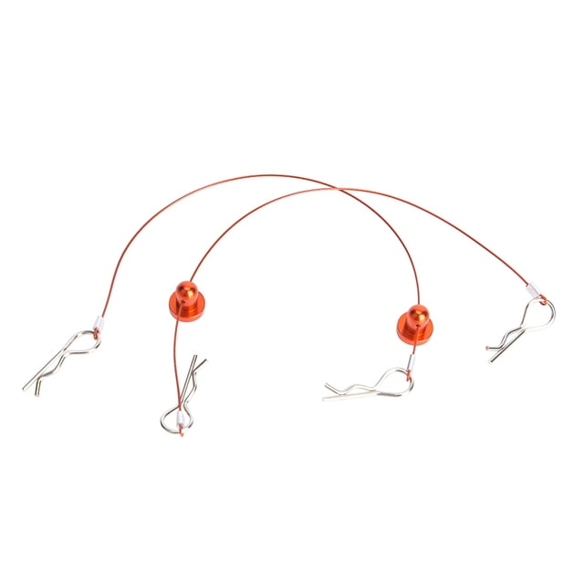 Pin de clip de alambre de carcasa de cuerpo anti-perdida Blantye con retenedor de tornillo para coche RC 1/10(rojo)
