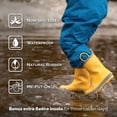 thumbnail image 4 of JAN & JUL Rain Boots for Toddlers with Easy-on Handles (Space Dinos, Size 6.5 Toddler), 4 of 8