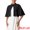 Black, variant on DARING DIVA Women's Evening Cocktail Crewneck Split Short Sleeve Cape Blazer S White