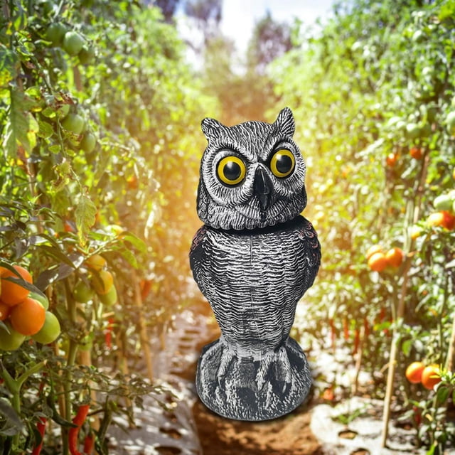 Espantapájaros de Búho perfecl Repelente de plagas decoración