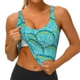 thumbnail image 4 of Lsque Beautiful Seashells Printed Women'S Sports Bra, Compression, Moisture Wicking, High-Impact Sports Bra For Women,Supportive sports bra-Medium, 4 of 9