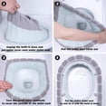 thumbnail image 4 of FloreceBien - Funda para asiento de inodoro de tela suave, más gruesa, elástica, lavable, 3 unidades, 4 of 5