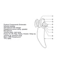 thumbnail image 3 of Auriculares De Natación Impermeables, Reproductor De Música Para Natación 5.0, Auriculares Abiertos Inalámbricos IPX8, Reducción De Ruido Para Correr, Andar En, 3 of 7