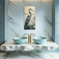 thumbnail image 3 of Hieng 3 Pieces Heron Wall Art Coastal Bird Paintings Blue Heron Pictures Beach Crane Canvas Prints Seaside Animal Artwork for Bathroom Farmhouse Decor Unframed, 3 of 6
