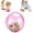 Pink Mouse, variant on Self-Rolling Interactive Cat Ball Realistic Animal Automatic Moving Rolling Cat Ball 360° Rolling Spin Moving Cat Ball Fun Indoor Interactive Pet Ball for Cats Chasing (RL Pink,Mouse)
