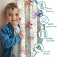 thumbnail image 3 of Blackout Kids Curtains,Pioneer Flower Floral Print Pattern Childrens Insulated Curtains Set Of 2,Bedroom Essentials,Toddler Room Decor 52"x84", 3 of 5