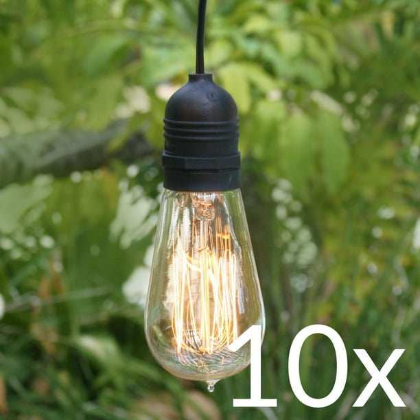 Fantado Bulk Case Single Socket Pendant Light Commercial Grade Outdoor Cord Kits 11ft Black 10 Pack By Paperlantern Com - Commercial Grade Pendant Light Fixtures