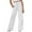 a#93White280, variant on CAIVO Girls Elastic Waist Wide Leg Pants Straight Leg Casual Trousers Kids Youth Summer Fashion Pure Color Long Bottoms Cute Slacks