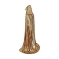 thumbnail image 2 of Hvyesh Shiny Hooded Cap Unisex Full Length Hooded Cape Halloween Christmas Cloak Trendy Shiny Holiday Robe Cape, 2 of 5