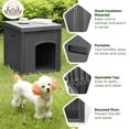 thumbnail image 2 of EHHLY Outdoor Cat House Waterproof, Outside Multiple Feral Cat Houses Weatherproof, Cat Litter Box Enclosure, Durable Resin Plastic, Grey, 2 of 9