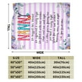 thumbnail image 3 of Wijzvio Nanny Gifts Throw Blanket Soft Fuzzy Fleece Blanket For Couch Bed Living Room Decoration 40"X30", 3 of 9