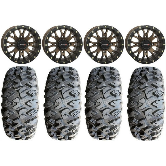 System 3 ST-3 Bronze 14" Wheels 30" MotoClaw Tires Sportsman RZR Ranger